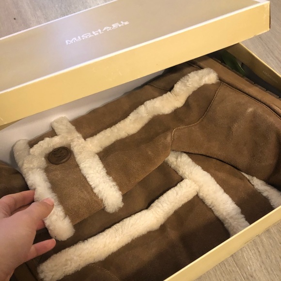 Michael Kors Tall Winter Boot- shearling/fur/suede - Picture 2 of 5